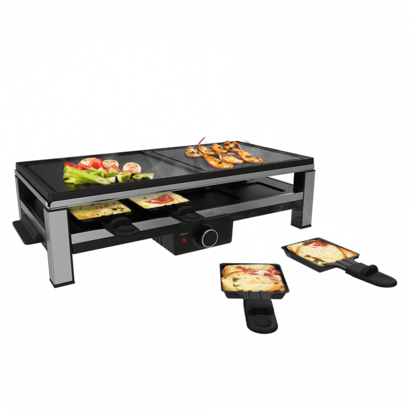 Raclette Cheese&Grill 12000 Inox MixGrill - Cecotec