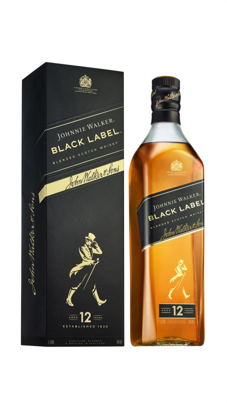 Whisky Johnnie Walker black label 1 l. - Bodega Boutique